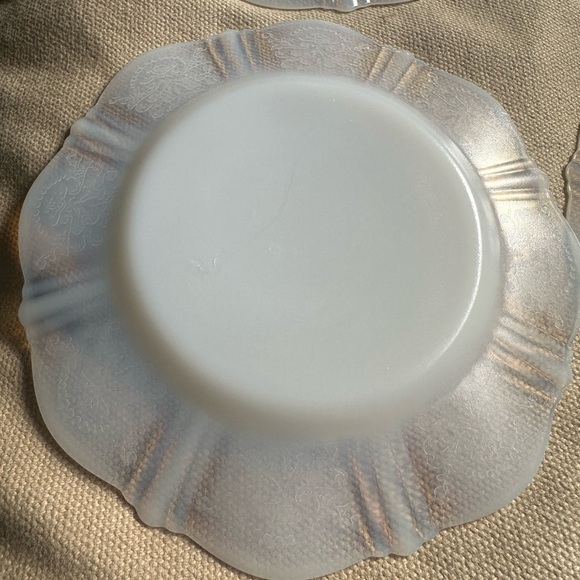 Vintage Macbeth-Evans American Sweetheart Opulent Glass Salad Plate.Set of 4-6in - Picture 4 of 8